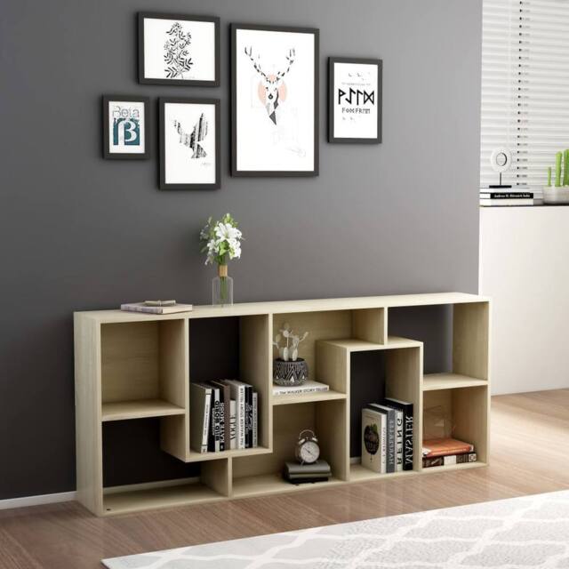 Berkfield Home Classic Book Cabinet Sonoma Oak 67x24x161 cm Engineered Wood in Light Oak - Size: 67 x 24 x 161 cm - image 1