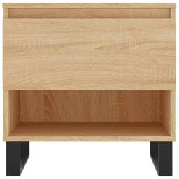 Berkfield Home Modern Coffee Tables 2 pcs Sonoma Oak 50x46x50 cm Engineered Wood in Light Oak - Size: 50 x 46 x 50 cm - thumbnail 6
