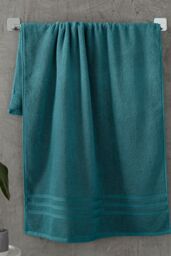 Catherine Lansfield 'Zero Twist' Bath Sheet in Teal - thumbnail 1