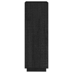 Berkfield Home Book Cabinet/Room Divider Black 40x35x103 cm Solid Pinewood - Size: 40 x 35 x 103 cm - thumbnail 6