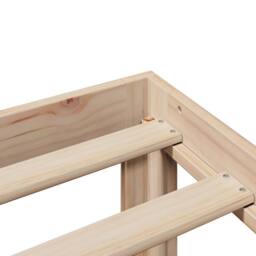 Berkfield Home Beautiful Bed Frame with Headboard without Mattress 200x200 cm in Light Oak - thumbnail 9