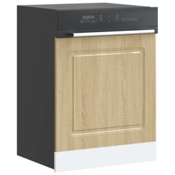 Berkfield Home Dishwasher Panel¬†Kalmar¬†Sonoma Oak 60x1.5x67 cm Engineered Wood in Brown - thumbnail 1