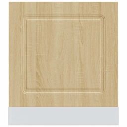 Berkfield Home Dishwasher Panel¬†Kalmar¬†Sonoma Oak 60x1.5x67 cm Engineered Wood in Brown - thumbnail 4