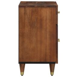 Berkfield Home Bedside Cabinet Honey brown Solid wood 50 x 33 x 60 cm Storage - thumbnail 4