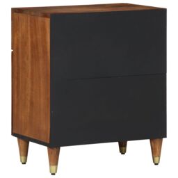 Berkfield Home Bedside Cabinet Honey brown Solid wood 50 x 33 x 60 cm Storage - thumbnail 5