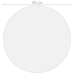 Berkfield Home Table Protector Matte √ò 90 cm 2 mm PVC in Clear - thumbnail 5
