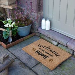 Artsy Mats Welcome To Our Paw-Some Home Doormat (60 x 40cm) in Brown - Size: 40 cm x 60 cm - thumbnail 3