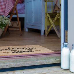 Artsy Mats Welcome To Our Paw-Some Home Doormat (60 x 40cm) in Brown - Size: 40 cm x 60 cm - thumbnail 4