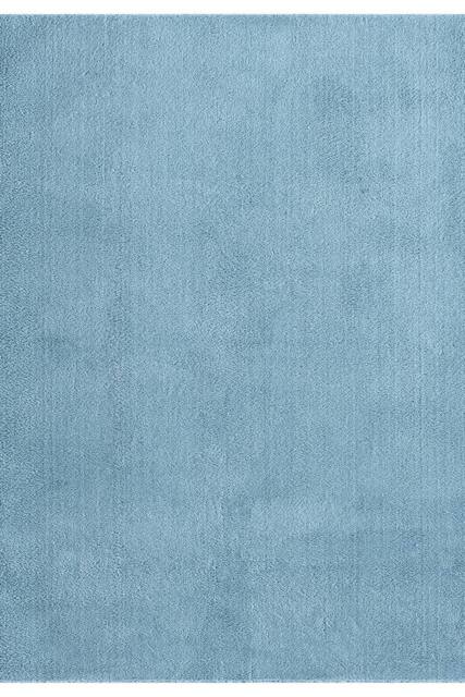 Desire Rugs Comfy Washable Low Pile Living Room Area Rug - Anti-Slip Felt Backing in Blue - Size: 50 cm x 80 cm - image 1