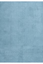 Desire Rugs Comfy Washable Low Pile Living Room Area Rug - Anti-Slip Felt Backing in Blue - Size: 50 cm x 80 cm