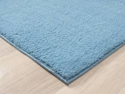 Desire Rugs Comfy Washable Low Pile Living Room Area Rug - Anti-Slip Felt Backing in Blue - Size: 50 cm x 80 cm - thumbnail 4