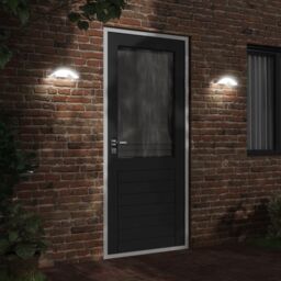 Berkfield Home Outdoor LED Wall Lights 2pcs White Die-cast Aluminium - thumbnail 3