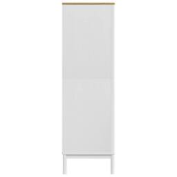 Berkfield Home Wardrobe FLORO White 77x53x171 cm Solid Wood Pine - Size: 77 x 53 x 171 cm - thumbnail 6