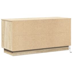 Berkfield Home TV Cabinet Sonoma Oak 100x38x49 cm Engineered Wood in Brown - Size: 100 x 38 x 49 cm - thumbnail 8