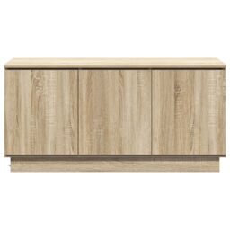 Berkfield Home TV Cabinet Sonoma Oak 100x38x49 cm Engineered Wood in Brown - Size: 100 x 38 x 49 cm - thumbnail 6