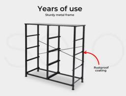 Levede Chest of 8 Drawers Fabric Bedroom Home Clothing Storage Cabinet in Dark Grey - thumbnail 5