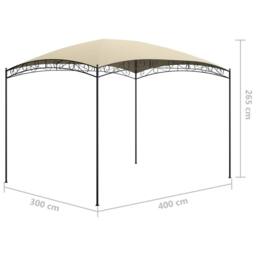 Berkfield Home Gazebo 3x4x2.65 m Cream 180 g/m ² - thumbnail 5