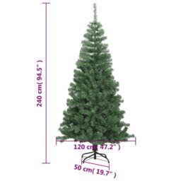 Berkfield Home Artificial Christmas Tree L 240 cm Green - thumbnail 6