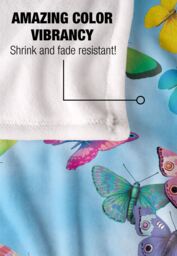 JQ Licensing Royce Mcclure Butterfly Sky Pattern Silky Touch Super Soft Throw Blanket 152 X 127 cm in White - thumbnail 4