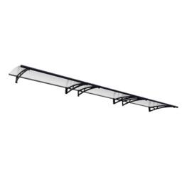 Palram Patio Cover Altair Door Awning Canopy 4500 Clear - L453.5 cm - Grey in Black - thumbnail 1