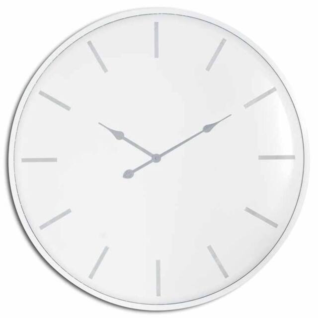 Lemon Pavilion Furniture and Decor Brandon Large Wall Clock - Metal - L5 x W80 x H80 cm - White - image 1