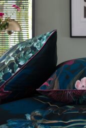 The Lyndon Company Tivoli Nighttime Digital Print 100% Cotton Duvet Cover Set in Navy - Size: Double - thumbnail 4