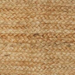 Berkfield Home Handmade Rug Jute Natural 160x230 cm in Brown - Size: 100 cm diameter - thumbnail 1