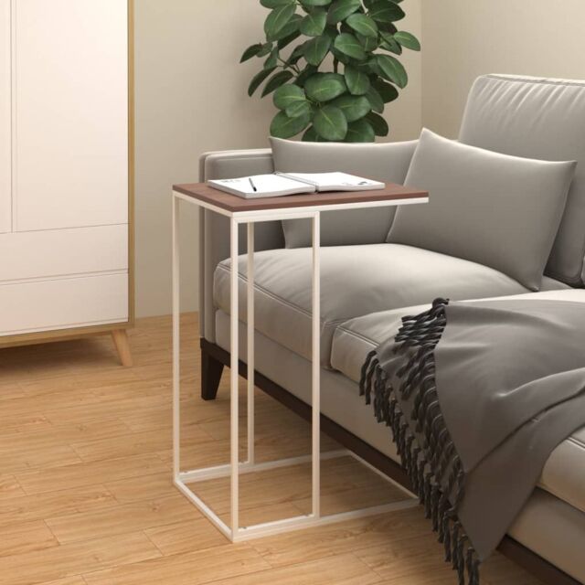 Berkfield Home Side Table White 40x30x59 cm Engineered Wood - Size: 40 x 30 x 59 cm - image 1