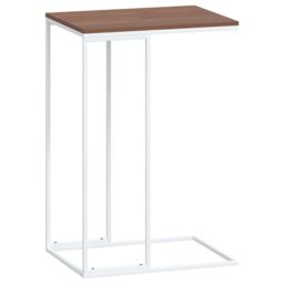 Berkfield Home Side Table White 40x30x59 cm Engineered Wood - Size: 40 x 30 x 59 cm - thumbnail 2