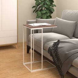 Berkfield Home Side Table White 40x30x59 cm Engineered Wood - Size: 40 x 30 x 59 cm - thumbnail 1