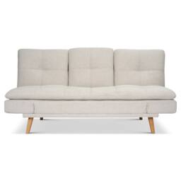 Bravich LTD Soho 4‑in‑1 Click Clack Sofa Bed - Linen Blend in Beige - Size: 3 Seater - thumbnail 3