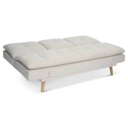 Bravich LTD Soho 4‑in‑1 Click Clack Sofa Bed - Linen Blend in Beige - Size: 3 Seater - thumbnail 5