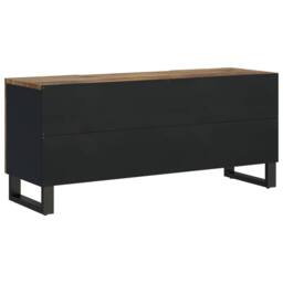 Berkfield Home TV Cabinet 105x33.5x46 cm Solid Wood Mango&Engineered Wood in Brown - thumbnail 5