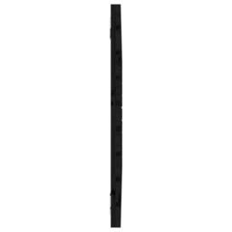 Berkfield Home Wall Headboard Black 81x3x63 cm Solid Wood Pine - Size: 81 x 3 x 63 cm - thumbnail 5