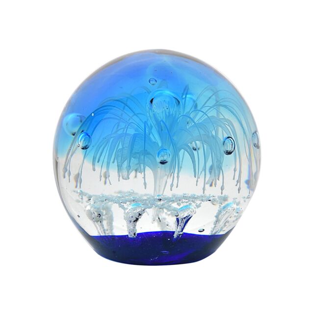 Objets d'Art Glass Ornament - Water Splash Paperweight