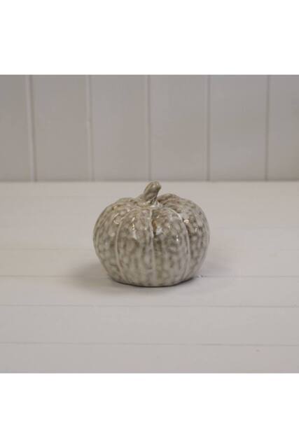 KDMD Beige Cosy Mottle Ceramic Pumpkin Decoration - image 1
