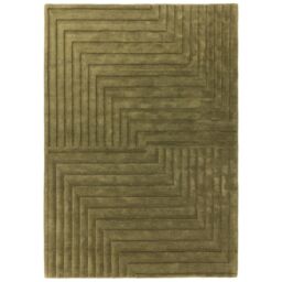 The Rug Shop UK Green Handmade Luxurious Easy to clean Optical 3D Area Rug - Size: 120 cm x 170 cm - thumbnail 2