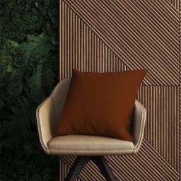 Warren Reed - Designer Chocolate Brown Outdoor Cushion - Size: 60 cm x 60 cm - thumbnail 2