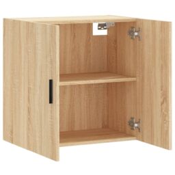 Berkfield Home Wall Cabinet Sonoma Oak 60x31x60 cm Engineered Wood in Brown - Size: 60 x 31 x 60 cm - thumbnail 6