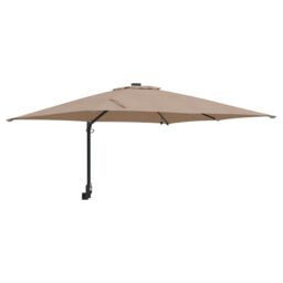 Berkfield Home Garden Parasol Taupe 248, 5 x 247, 5 x 119 cm Fabric - thumbnail 2