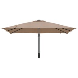 Berkfield Home Garden Parasol Taupe 248, 5 x 247, 5 x 119 cm Fabric - thumbnail 4