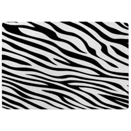 Benjamin Tate Design Print Of Zebra Stripes Designer Rug in Natural - Size: Large - thumbnail 1