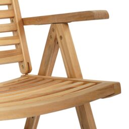 Berkfield Home Garden Chairs Foldable 8 pcs Solid Wood Teak in Brown - thumbnail 8