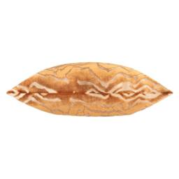 Paoletti Tierra Cut Velvet Abstract Cushion in Bronze - Size: 50 cm x 50 cm - thumbnail 3