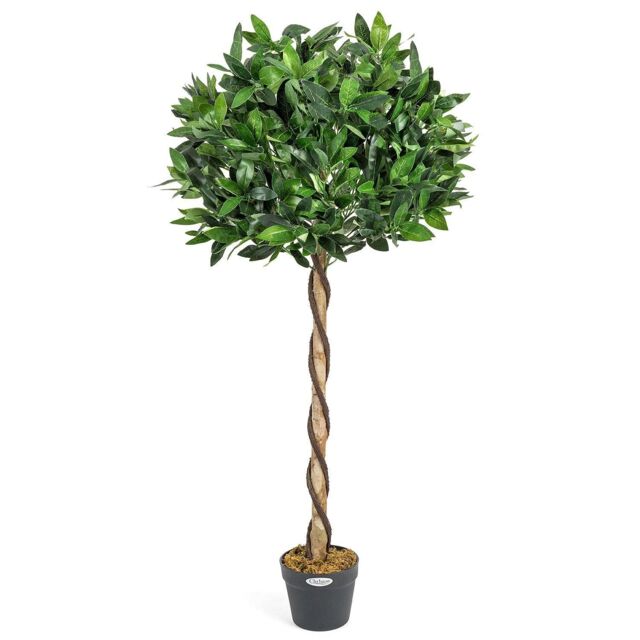 Christow Artificial Bay Tree Large Potted Indoor Outdoor Topiary Decoration - Size: 3ft - image 1
