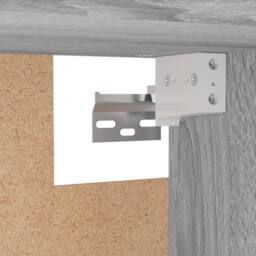 Berkfield Home Wardrobe Grey Sonoma 100x32.5x35 cm Engineered Wood - thumbnail 6