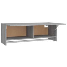 Berkfield Home Wardrobe Grey Sonoma 100x32.5x35 cm Engineered Wood - thumbnail 5