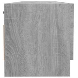 Berkfield Home Wardrobe Grey Sonoma 100x32.5x35 cm Engineered Wood - thumbnail 4