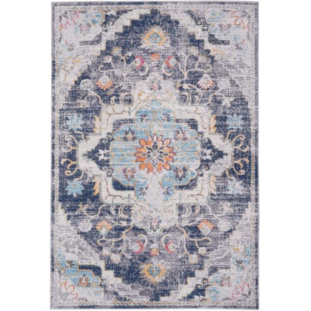 THE RUGS Marrakech Multicolour Distressed Large Area Rug & Runner Living Room 470 - Size: 160 cm x 230 cm - image 1