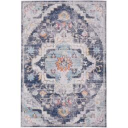 THE RUGS Marrakech Multicolour Distressed Large Area Rug & Runner Living Room 470 - Size: 160 cm x 230 cm - thumbnail 1
